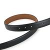 Cintura da donna in vera pelle nera retrò - Versatile accessorio per jeans in pelle di mucca, punzonatura gratuita