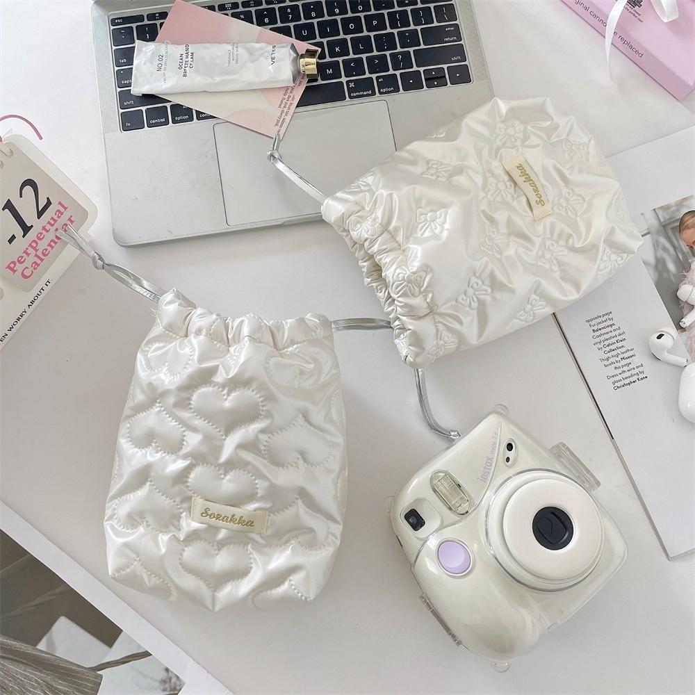 Anti-fall Drawstring Camera Bag Anti-scratch Protective Case Portable Small Lipstick Bag