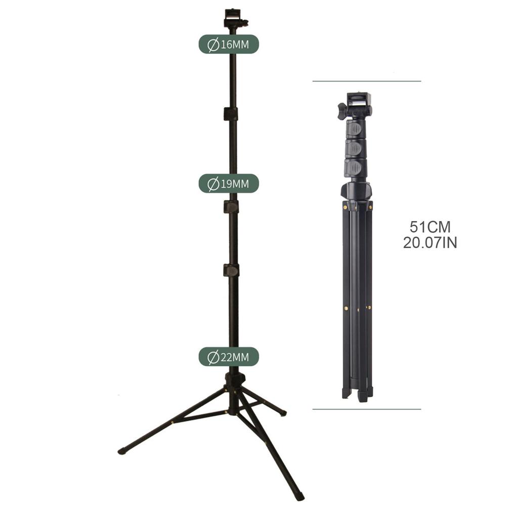 10" Ring Light with Extendable Tripod Stand Selfie Ring Light with Phone Holder