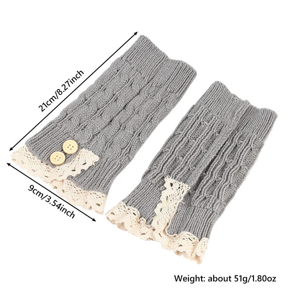 Lolita Women Leg Warmers Japanese Harajuku Style College Style Thick Boot Socks Winter Warm Knit Ankle Socks for Women Girls