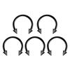 36PC Stainless Steel Horseshoe Septum Piercing Lot Horseshoe Nose Piercing Ring Bulk Fake Nose Ring Horseshoe Earring Cartilage