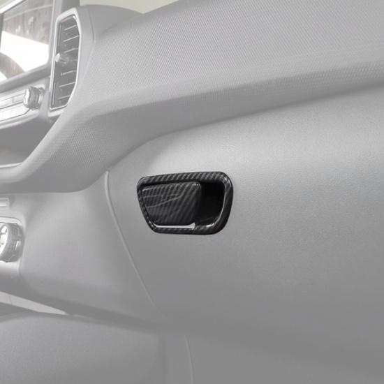 For Ford Maverick 22-25 Carbon Co-Pilot Organizer Storage Box Handle Trim Covers