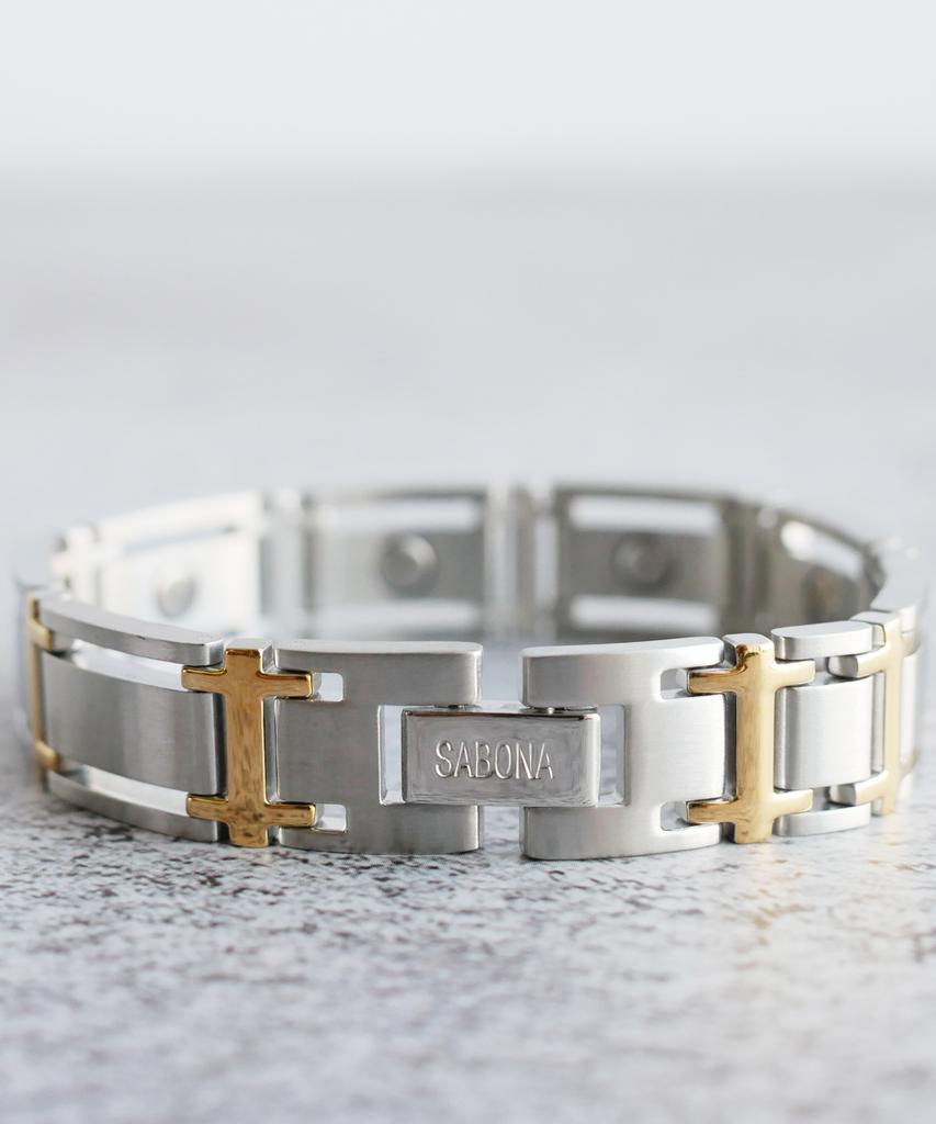 Sabona London 346 Executive Symmetry Duet Magnetic Bracelet