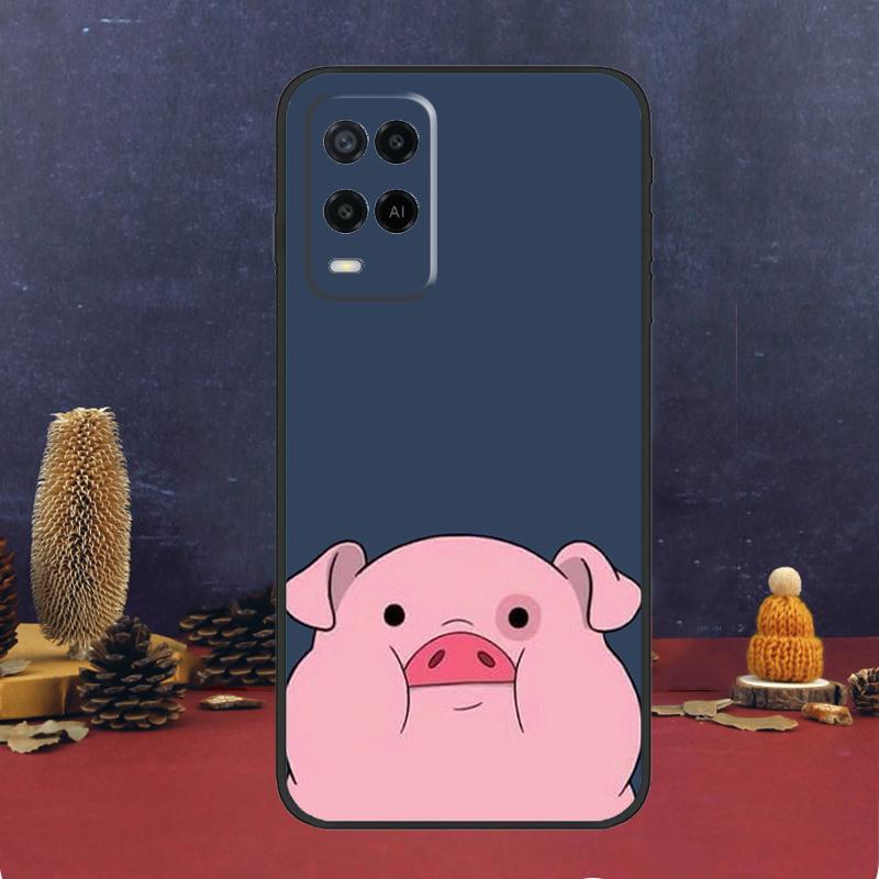 Cartoon Pig Case For Oppo A60 A80 A40 A6 A5 Pro A15 A16 A17 A57 A94 A74 A54 A76 A96 A18 A38 A58 A78 A98
