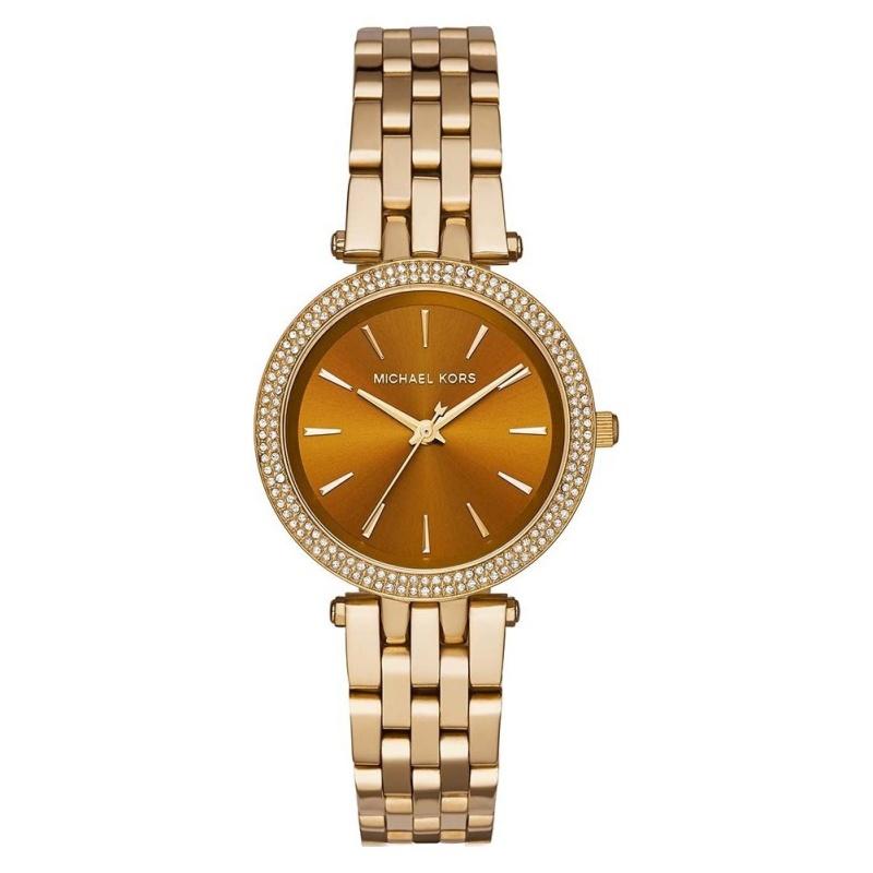 

Michael Kors MK3408 Darci Gold-Tone Glitz Pave Quartz Women s Watch золотий
