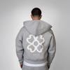 Printed Zip-Up Hoodie Loose Fit High Waist Sweatpants Streetwear Women