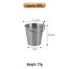 ZISIZ 304 Stainless Steel Ice & Snack Serving Bucket