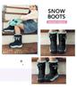 Snow Boots Kids Girls Spikes Junior Black X Mint M [Arisana] 02.