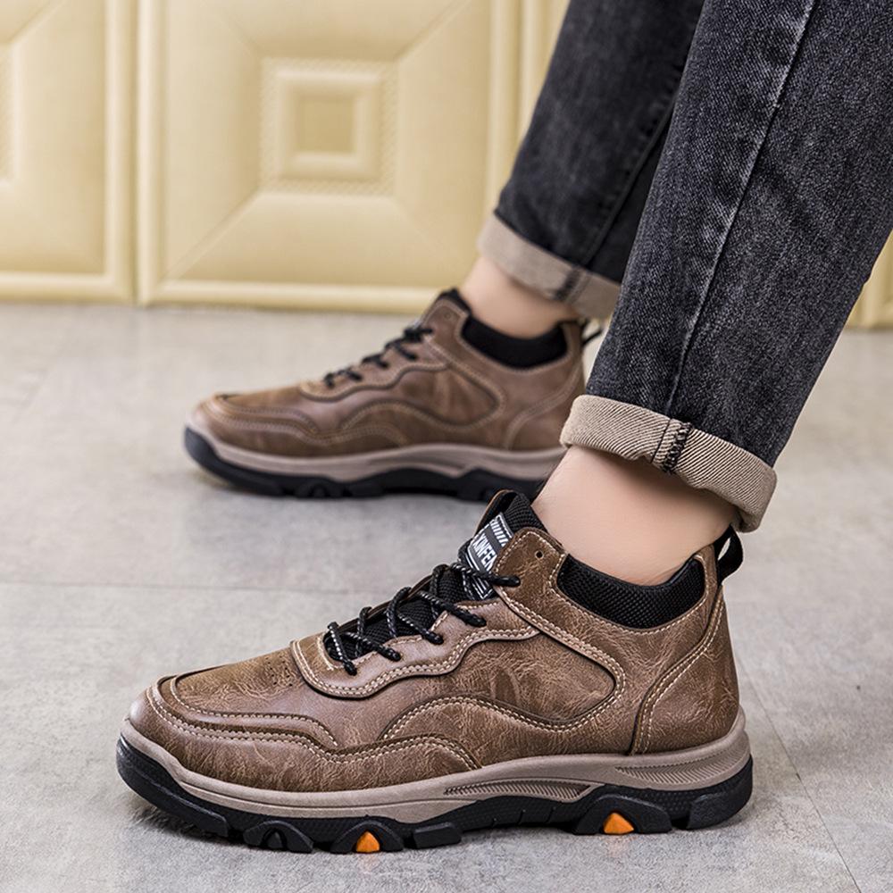 Sports Men's Shoes Spring and Autumn New Spring and Autumn Men's Tide Foreign Trade Breathable Dad Shoes Casual Mountaineering Flat Baseplate Shoes