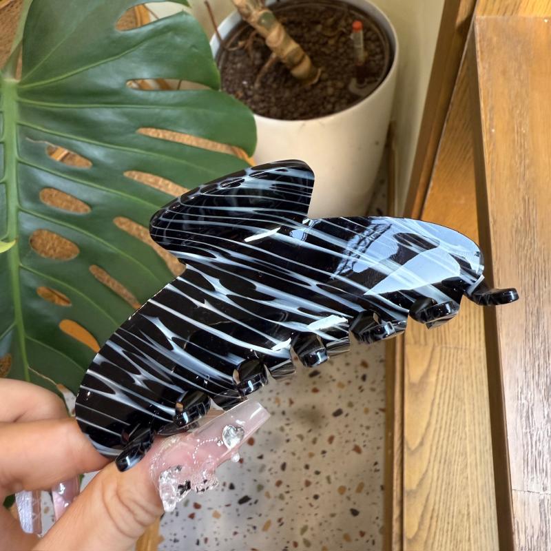 Acetate Hair Claw Clip 10.5cm Minimalist Geometric Pattern Updo Holder Sweet Cool Style Hair Grip Accessory for Women Unisex