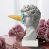 1Pc Whimsical David Sculpture With Ice Cream Cone Modern European Style Art Figurine For Home Living Room Desktop Decoration