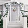 Snowman Santa Claus Wall Clings Stickers Music Box Christmas Stickers Window Glass Decor Waterproof Decals