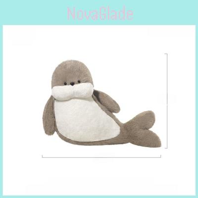 Seal Plush Toy With Long Pile Soft Stuffed Animal Pillow For Kids Gift
