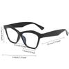 Fashion Cat Eye Anti Blue Light Reading Glasses Men Women Ultra Light Transparent Retro Small Frame Presbyopia Eyeglasses