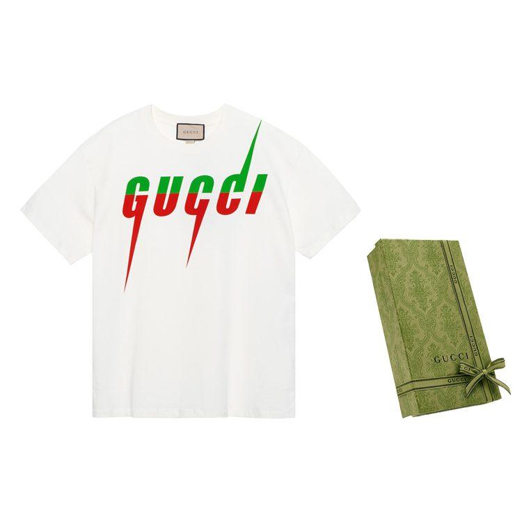 Gucci Pánské bavlněné tričko Blade Bílé 565806-XJAZY-9037