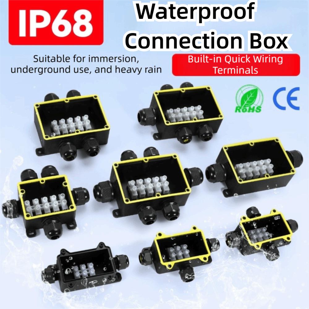 2-6 Way Trunking Connectors IP68 Rated IP68 Waterproof Junction Box  Outdoor Use