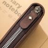 Men's Large Capacity Short Wallet Fashion Retro Trifold Zipper Multi-Card Holder with Chain Accessory