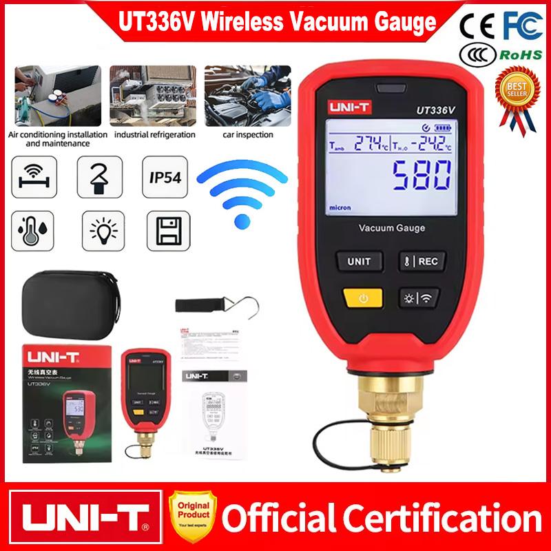 UNI-T UT336V Wireless Vacuum Gauge 1-19000 Micron Digital Cooling Vacuum Meter Mobile APP Connection HVAC Refrigeration Tools UT336V