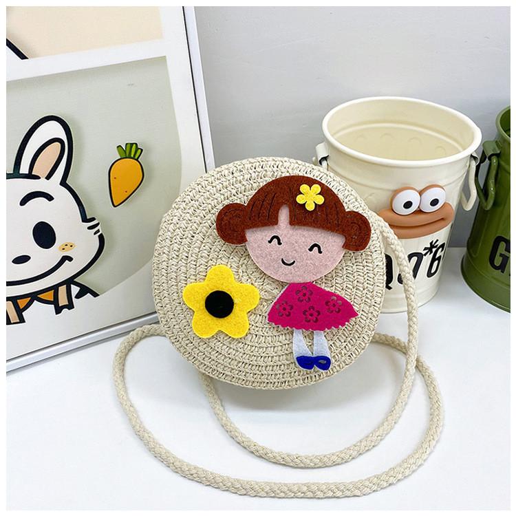 Tigger Doll Cartoon Woven Kids Crossbody Bag Playful Design Use Toddler