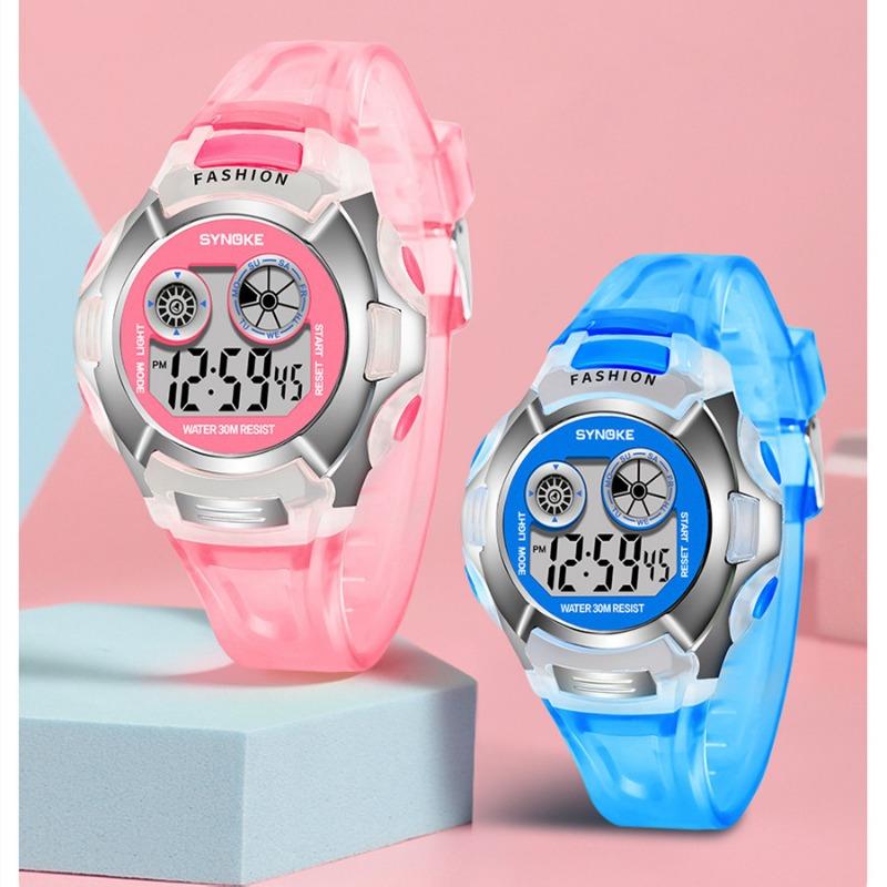 Top Brand New Electronic Watch Alarm Colorful Luminous Multifunctional Sports Waterproof Watch for Men and Women Students