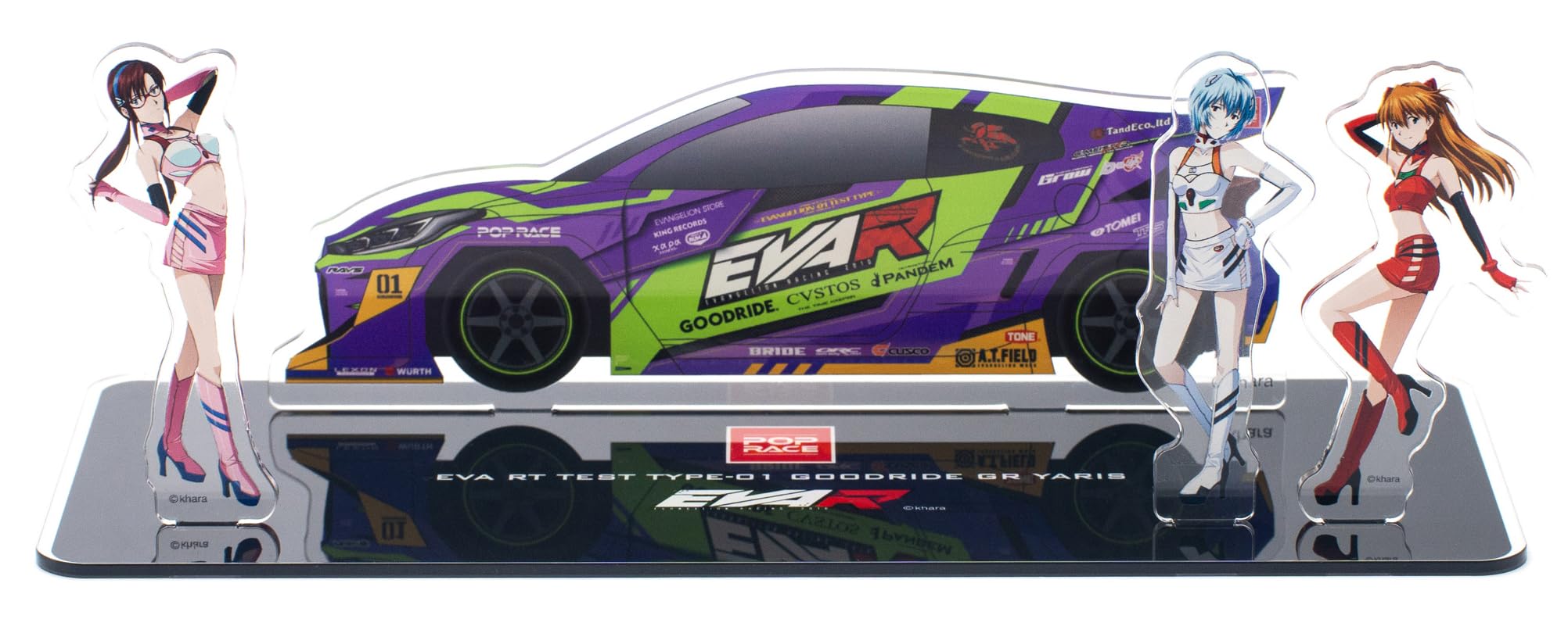 

POP RACE Eva RT Unit 01 GOODRIDE GR Yaris Acrylic Stand PRAS001