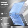 For MacBook Air 13 Inch (2025)/(2024)/(2022) M2 A2681 Laptop Case PC+TPU Kickstand Heat Dissipation Cover