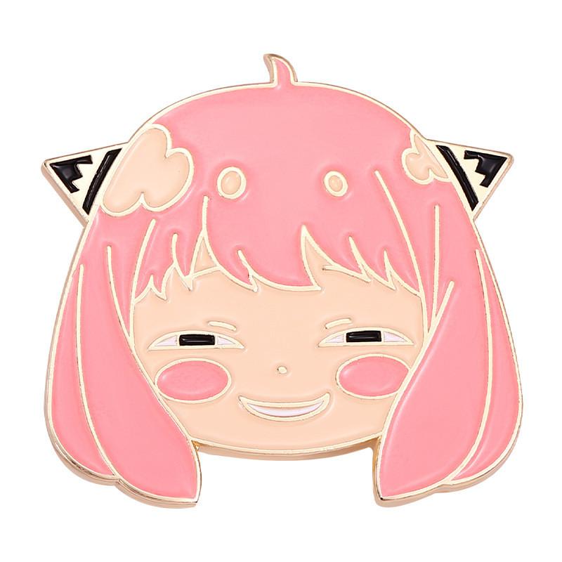 

Alloy Stylish Anime Character Pin Anya Blair Twilight Metal Brooch For Unique Enthusiasts Fashion