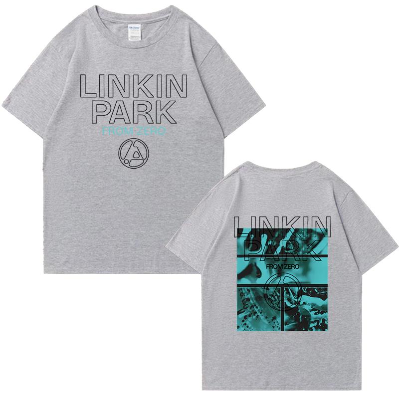 2025 Hot Sale Linkin Park From Zero World Tour Short Sleeve T-shirts Unisex Hip Hop Summer Cotton Men Women Oversized Tee Shirt