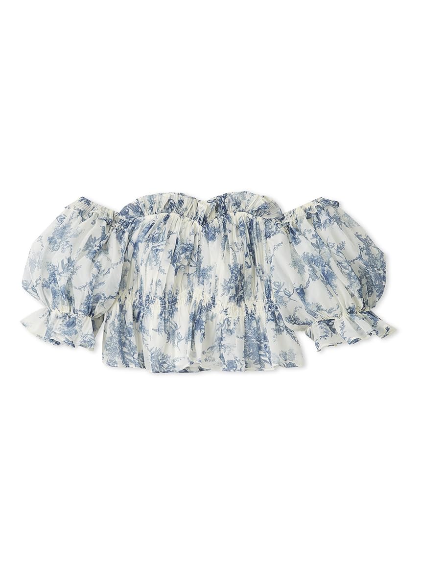 

Snidel ЦВЕТОЧНАЯ БЛУЗКА СО СБОРКАМИ SWFB251168 Женская с открытыми плечами