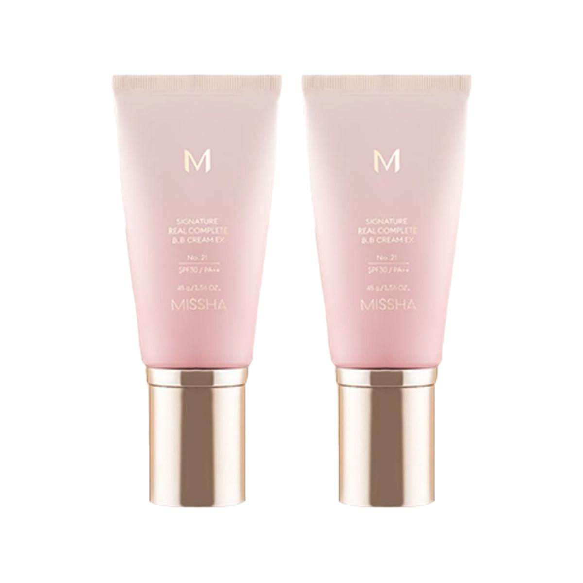 

MISSHA M Signature Real Complete BB Cream EX SPF30 PA++ 45g [#21 Light Beige] 2pcs Set