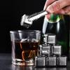 4-8pcs Stainless Steel Ice Cubes Set Reusable Whiskey Stones Ice Cubes Vodka Wine Beer Liqueurs Home Party Bar Chiller Tools