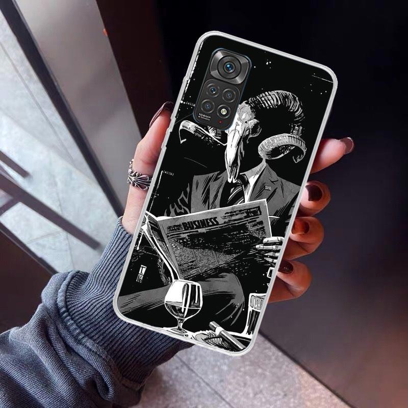 Satanic Goat Satan Devil Phone Case For Xiaomi Redmi Note 15 14 14S 13 12S 12 Pro Plus 11S 11 10S 10 4G Cover 11E 11T 5G Print F