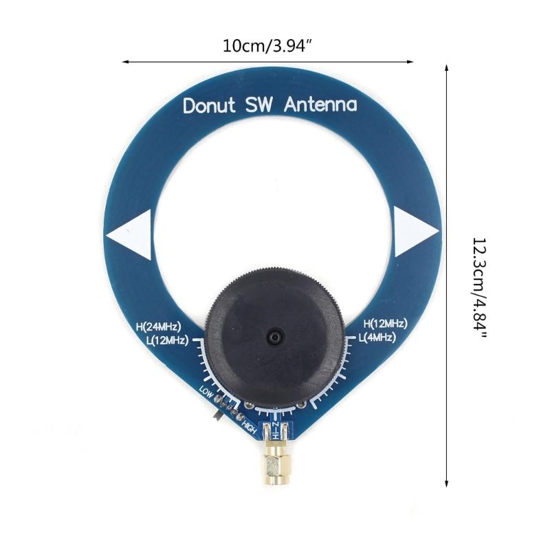 Donut AM SW Antenna Shortwave Radio Small Loop Antenna Outdoor Replacement for HFDY DSP DSP2 4MHz-24MHz 500kHz-2000k