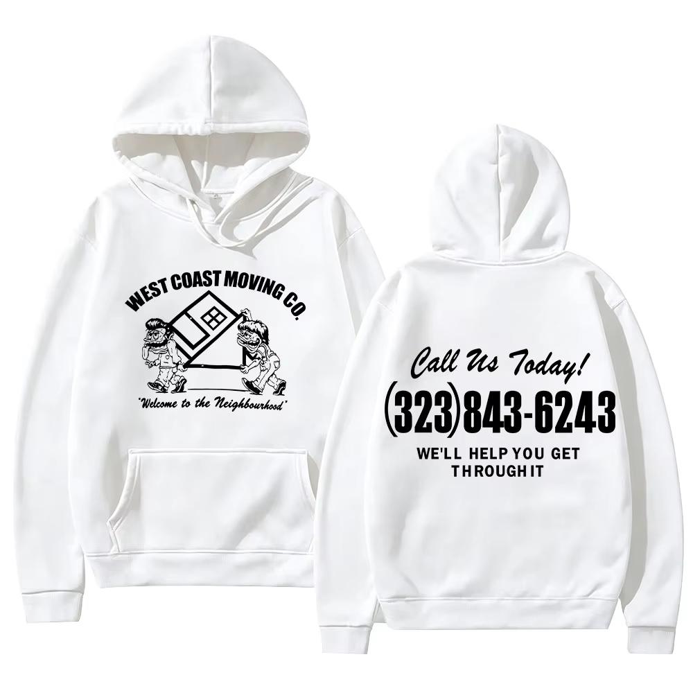 2026 Hot Welcome To The Neighbourhood 323-THE-NBHD Hoodies The Neighbourhood Band Streetwear Hoodie Vintage Printed Sweatshirt 4XL
