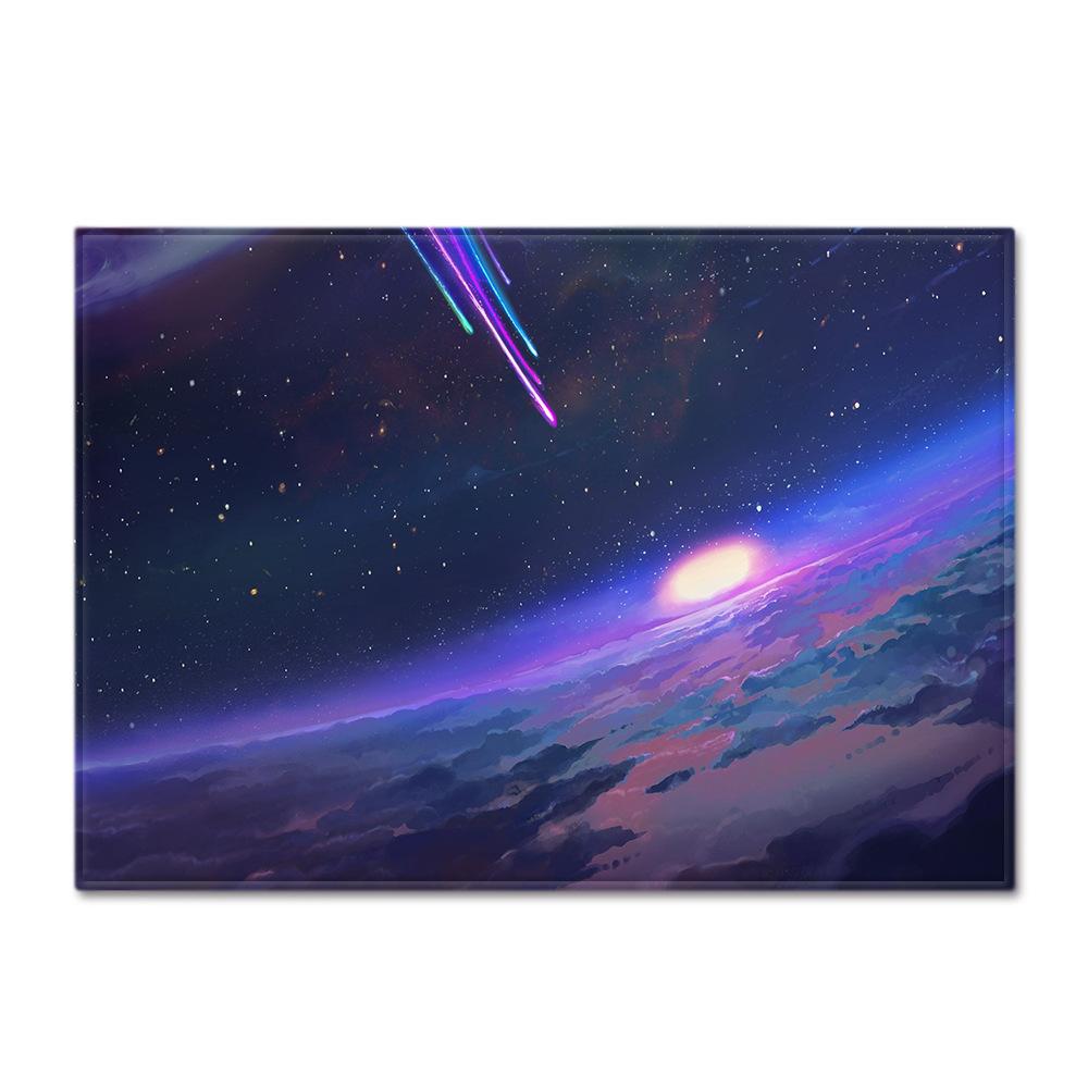 Starry Sky Carpet Feather Wind Bedroom Floor Mat