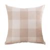 45cm Plaid Print Flachs Quadrat Kissenbezug Kissenbezug Kissenbezug Home Decor