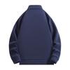 Men's Casual Solid-color Loose Zipper Sweatshirt, Men's And Women's Long-sleeved Thickened Fleece Warm Sweatshirt Jacket