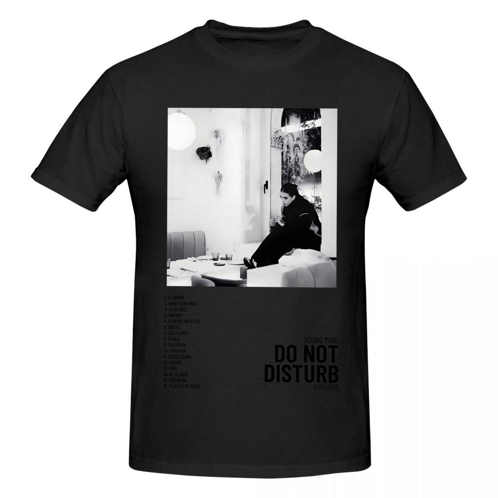 Unisex Young Miko Do Not Disturb T Shirt Streetwear Big Size Oneck Cotton Sleeve Tshirt Unisex