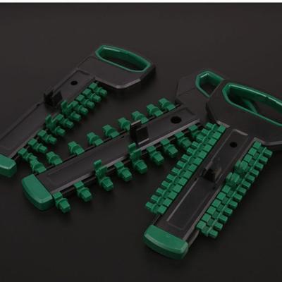 Steckschlüssel-Satz Aufbewahrungsorganizer 1/4" 3/8" 1/2" Antrieb Vierkant-Schnittstelle Steckschlüssel-Ablage Werkzeug Schiebeständer Steckschlüssel-Halter