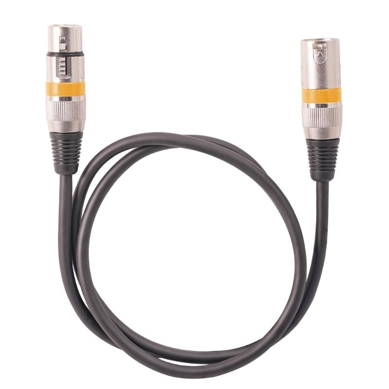 5PCS Durable XLR to XLR Microphone Cable XLR 3PIN Male to XLR 3PIN Female Balanced Microphone Cord for DMX-Stage Lights