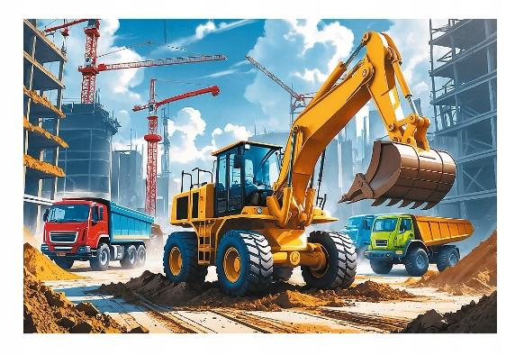 PUZZLE 60 TRAKTOR Baggerlader 17406