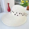 Hat Women's Summer Sun Hat Duck Tongue Straw Hat Women's Sun Hat Seaside Leisure Trip Beach Hat Big Edge Sun Protection Hat