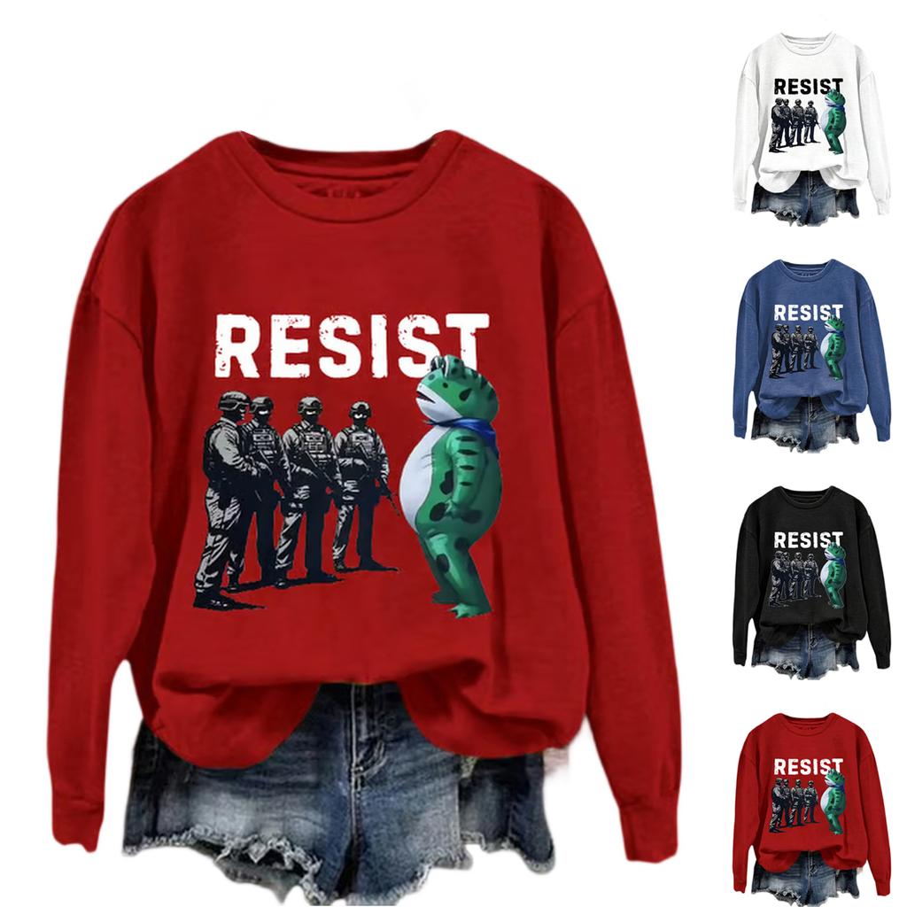 Women's Fashion Daily Versatile Casual Sweatshirts Long Sleeve Round Neck Top Sweatshirts