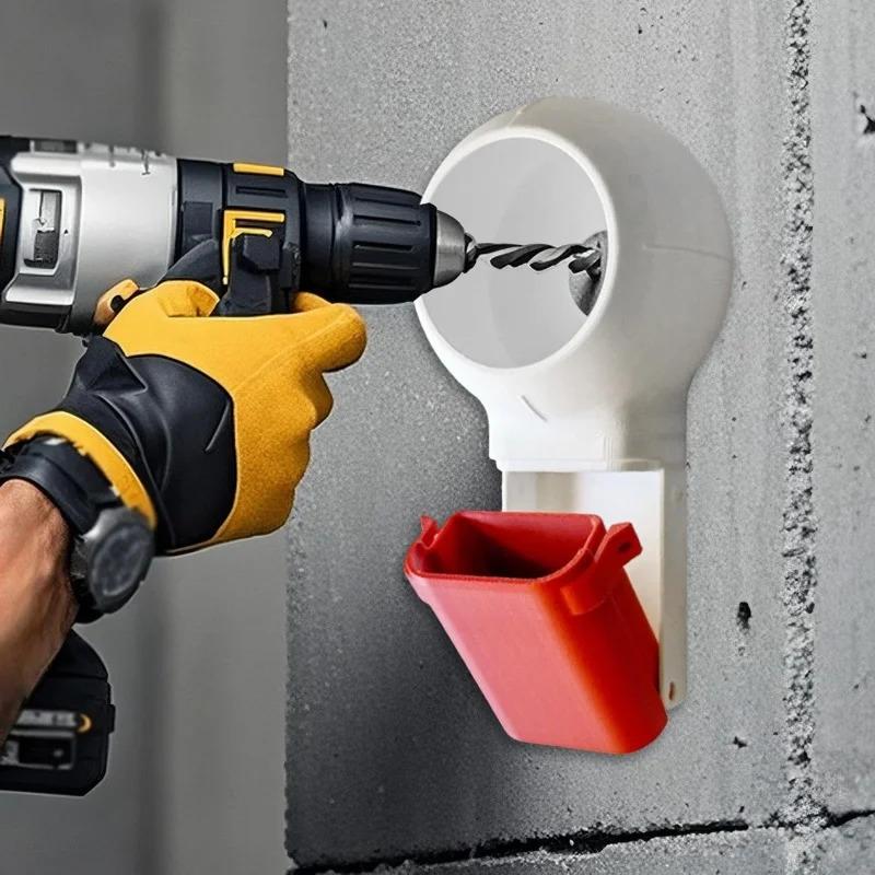 Drill Dust Collector With Rotating Joint, Drill Dust Cover For Electric Drill, Dust Catcher Tool For Wall Drilling And Home Use