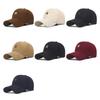 Autumn Winter Embroidery Letters Corduroy Cap Men Women Velvet Warm Baseball Cap