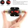 20A 30A 40A 50A 60A 80A 100A Circuit Breaker 12V 24V DC Car Truck Audio Resettable Fuse Circuit Breaker (Rated Current : 80A)