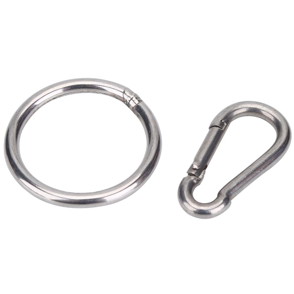 Stable Kayak Canoe Anchor Trolley Kit System with Pulley Pad Eye Ring Hook Accessory Set