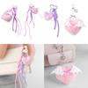 Multipurpose Love Heart Cellphone Charm Pendant and Keyring Set Portable for Teen Girls Fashionable and Practical