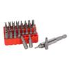 33Pcs Security Screw Hex Bit Set Chrome Vanadium Steel 14in Shaft for Vehicle Computer
