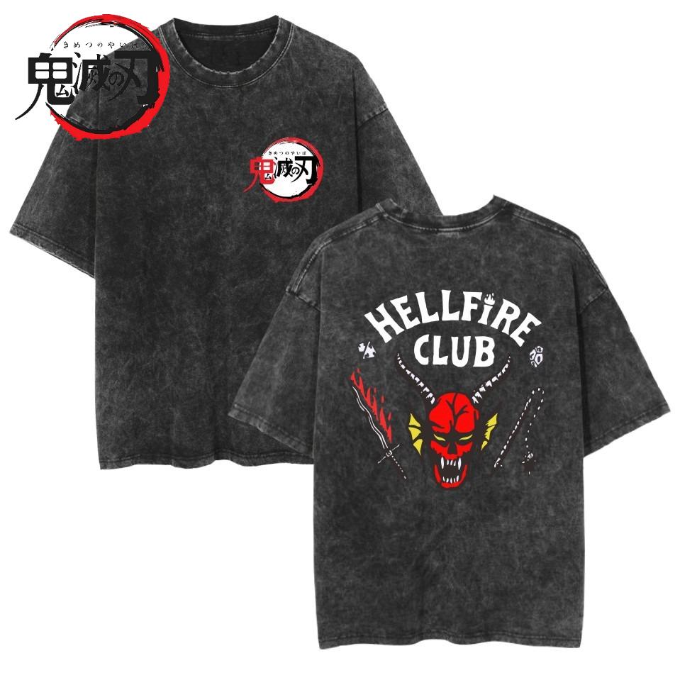 2026 Demon Slayer Anime Devil Killer Kamado Nezuko Laundry T-shirt Summer Unisex Loose Casual Short Sleeved Top Summer T Shirt
